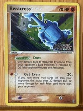 Heracross 43/109 EX Team Rocket Returns Stamped Reverse Holo Moderate Play 2004