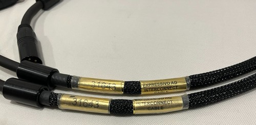 1m Pair Straight Wire Expressivo AG Balanced XLR Interconnects Audible Elegance