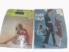 Vintage Nylon Knee High Stockings and Sooperb Pantyhose Black Cinnamon