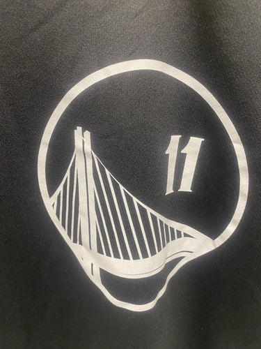 Klay Thompson Warriors Jersey Youth XL Adidas Black NBA Swingman Shirt - Picture 3 of 12