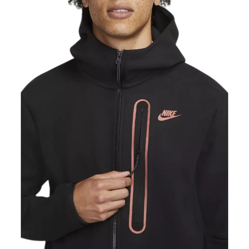Nike Sportswear Tech Fleece Full-zip Hoodie Black DD4802-010 Men's Large NEW - Foto 7 di 13