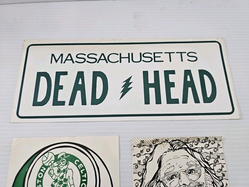 2/1/1986 Jerry Garcia Boleto Stubs Pegatinas Parachoques Grateful Dead Boston Celtics - Imagen 6 de 7