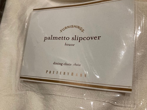 Pottery Barn Palmetto Dining Chair Slipcover - New - Picture 2 of 3