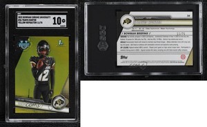 2023 Bowman U Chrome Yellow Refractor /75 Travis Hunter #36 SGC 10 GEM