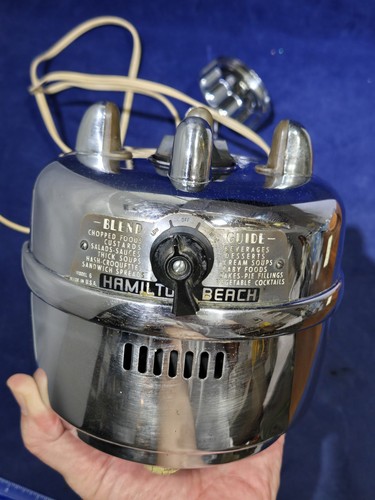 Frullatore elettrico Hamilton Beach vintage - modello n. 6, bellissimo acciaio inox - Foto 16 di 16