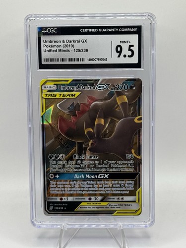 Umbreon & Darkrai-GX graded CGC 9.5 for sale on eBay