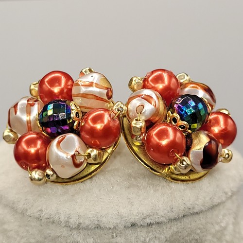 Vintage Hong Kong Necklace Matching Earrings Great Condition 20" - Picture 2 of 12