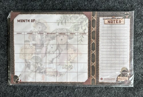 Calendario mensile perpetuo frigorifero magnetico vintage collezione BOYDS Bears - Foto 16 di 16