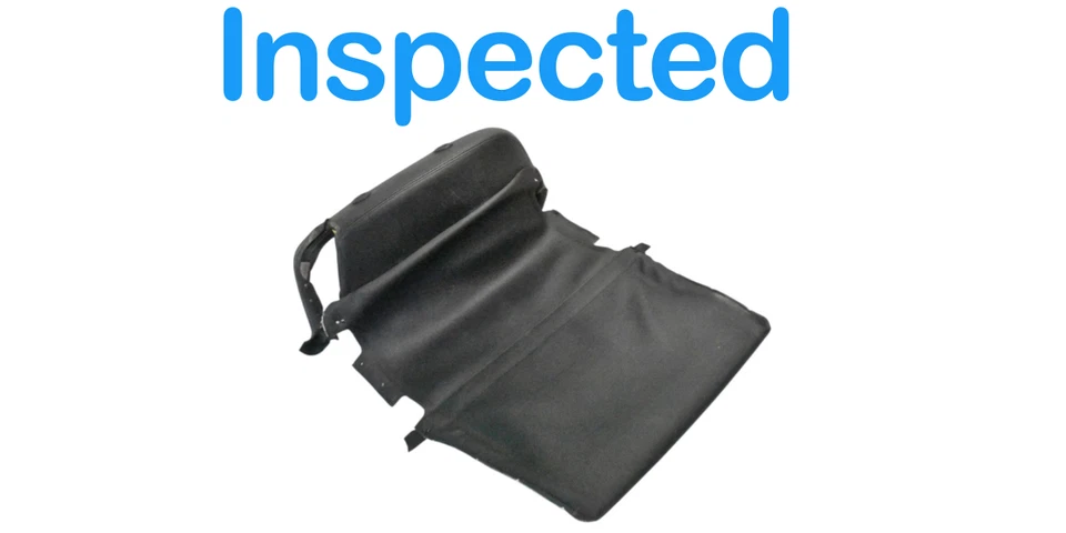 Cubierta trasera del asiento del lado del conductor delantero izquierdo negro OEM BMW F12 650i 640i 12-19 Foto 3 de 4