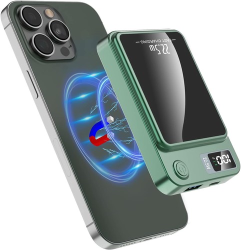 Power 10000mAh Bank Wireless Charger Fast Charging Magnetic Battery for IPhone - Picture 26 of 37