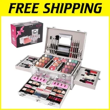 Versatile 106-Piece Makeup Kit with Hypoallergenic Products for All Skin Types