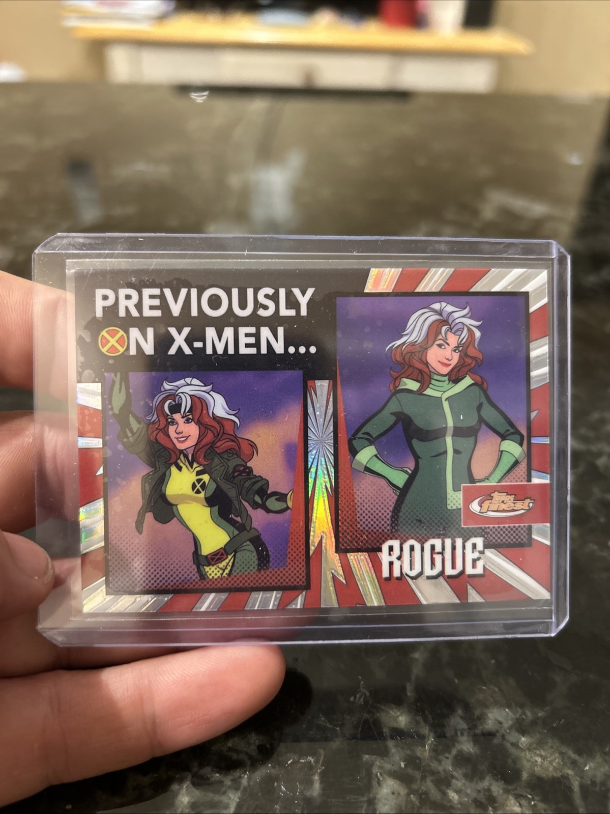 2025 Topps Finest Marvel X-Men '97 Previously On X-Men Rogue PO-8
