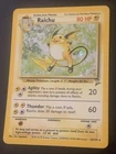 Pokémon Card TCG Raichu Base Set 2 Holographic Rare 16/130 VLP/Near Mint