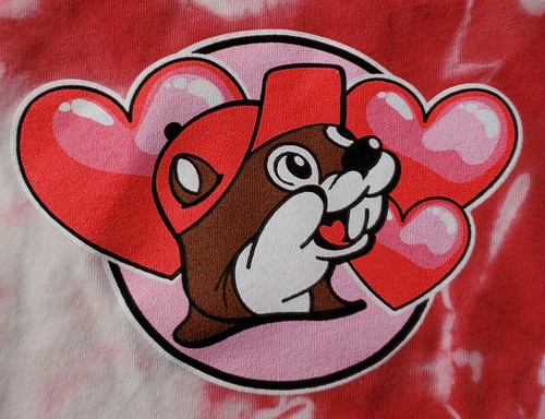 Buc-ee's Valentines Day Road To My Heart Tie Dye Graphic T-Shirt - Size 4T - NWT - Picture 2 of 10