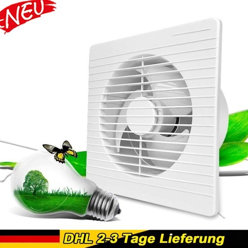 150mm Abluft / Zuluft Grow Lüfter Ventilator für Grow Box Zelt Schrank Einbau DE