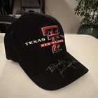 Texas Tech Red Raiders Autographed Flexfit Cap Hat Black 100% Cotton Bob Knight — photo 9
