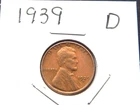1939 (D) Lincoln Penny