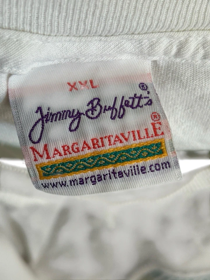 Vtg  Jimmy Buffett Margaritaville 2XL Weather is Here Wish You Were Beautiful 98 - Image 4 of 4