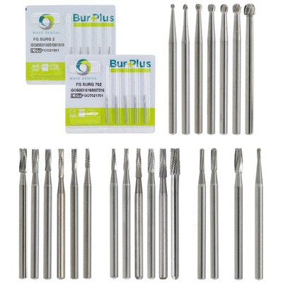 Wave Dental Surgical Burs 25mm Carbide Bur Friction Grip FG Round For High Speed
