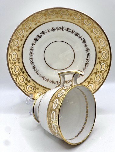Staffordshire China / London Shape Cup & Saucer / Antique / c. 1815-1820 / Rare - Picture 17 of 20
