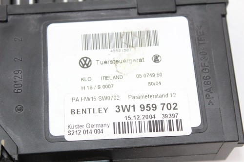 2003-2005 BENTLEY CONTINENTAL GT RIGHT PASSENGER DOOR WINDOW REGULATOR MOTOR - Bild 5 von 14