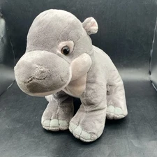 Wild Republic FIONA HIPPO Cincinnati Zoo Gray Plush Stuffed Animal 9.75" Tall
