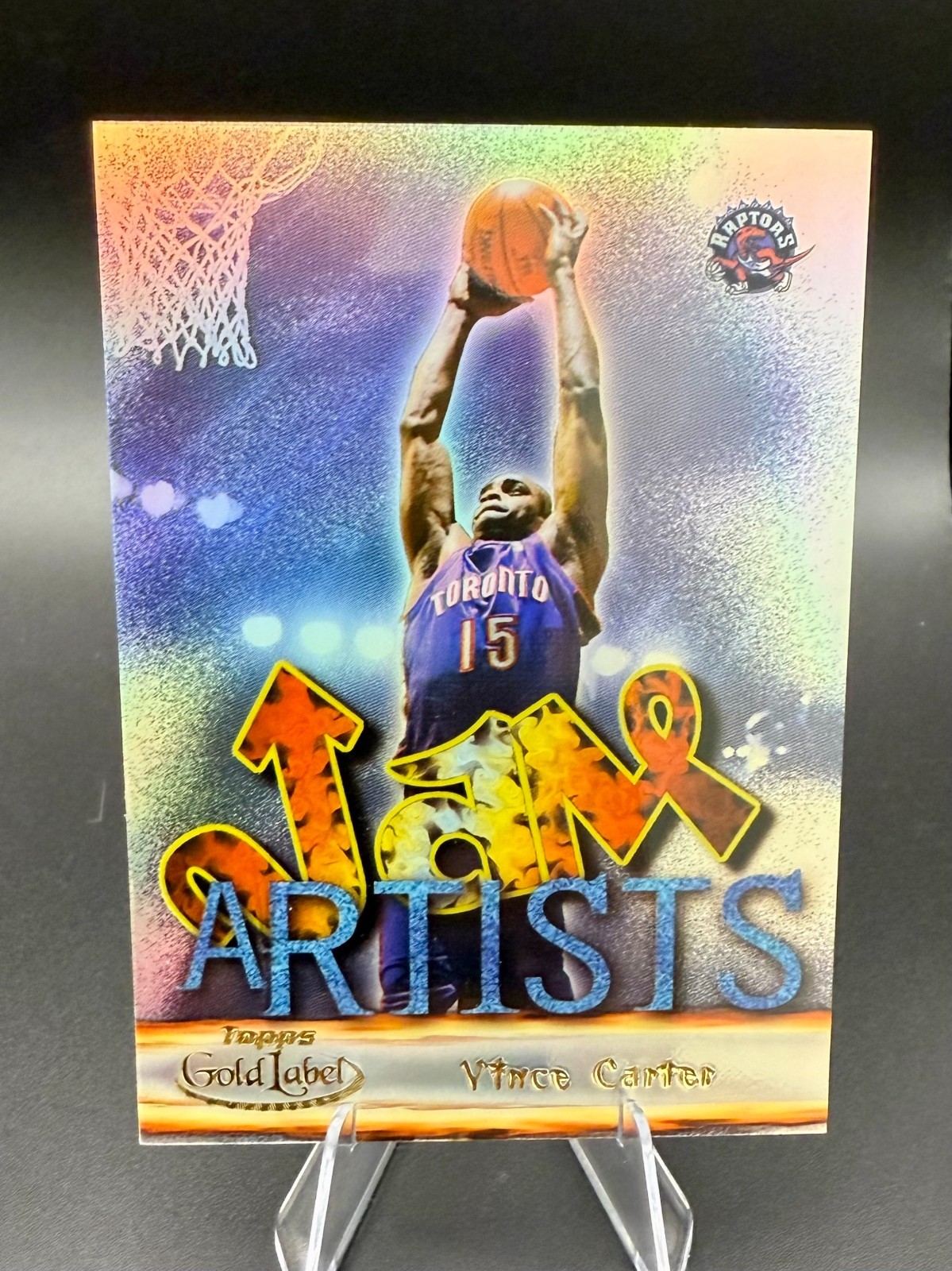 Vince Carter 2000-01 Topps Gold Label Jam Artists Insert #JA1 Raptors HOF