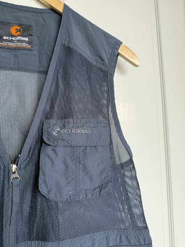 Fisherman Fishing Vest Size L Vintage Sportswear Utility Hunting Fishing Cargo - Picture 5 of 11