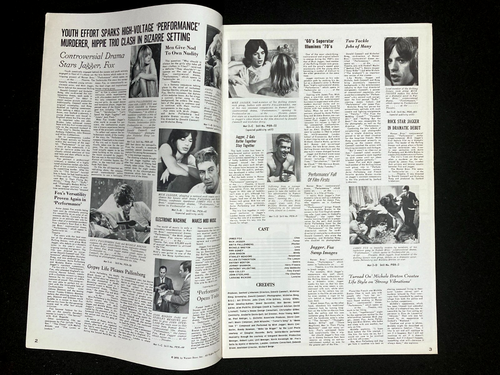 PERFORMANCE Movie Pressbook 1970 Mick Jagger Nicolas Roeg Rolling Stones Crime - Bild 2 von 5