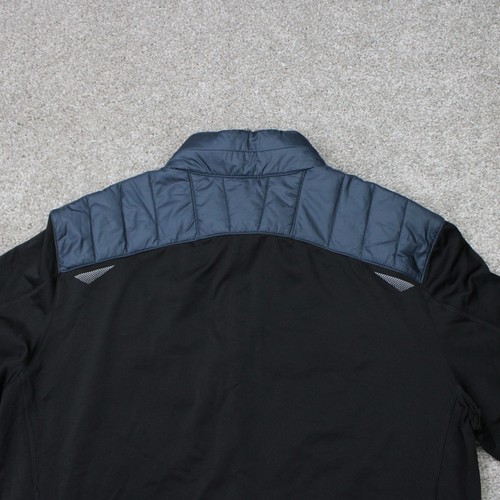 Eddie Bauer Puffer Jacket Men LT Large-Tall Blue/Black Free Heat Zip out Collar - Picture 15 of 21