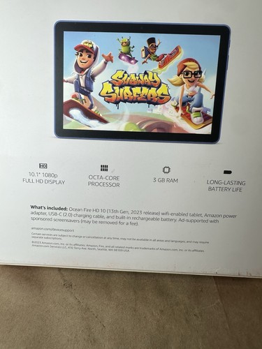 Amazon Fire HD 10 10.1" 32GB Wi-Fi Tablet, 13th Gen, Full HD Screen, Ocean - Picture 8 of 11