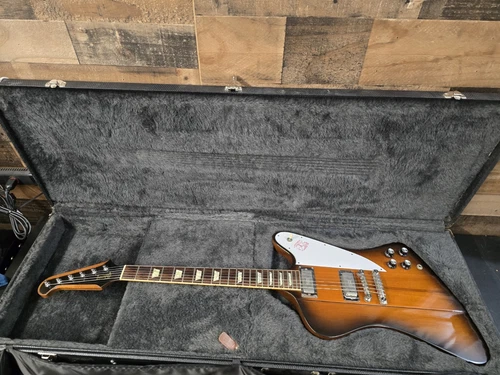 1990 Gibson Firebird V – Vintage Sunburst W/Original Hard Case 7.8 Lbs
