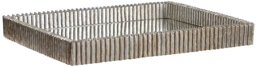 Uttermost Talmage Silver Leaf Rectangular Decorative Tray - Picture 2 of 5