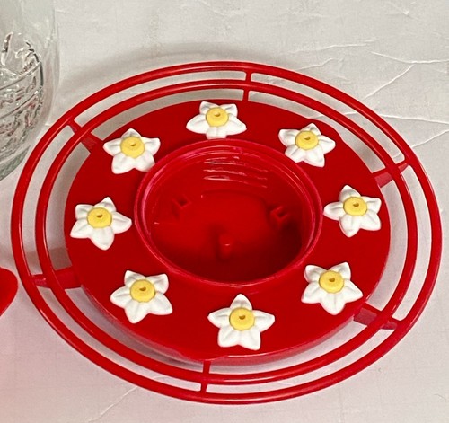 VTG Glass Pennington Red Hummingbird Feeder, 16 oz Nectar Capacity - Picture 6 of 10