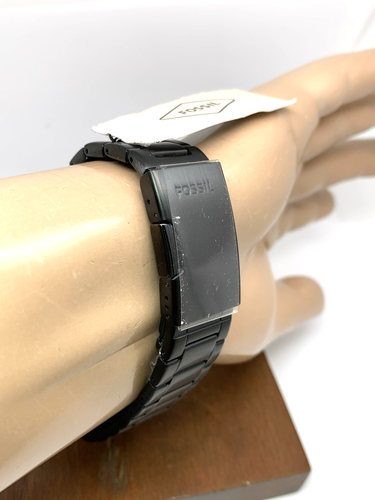 Reloj Hombre Fossil FS5851 Bronson Cuarzo Cronógrafo Negro Acero Inoxidable 44mm - Imagen 10 de 14