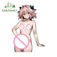 EARLFAMILY Astolfo Futa Anime Car Sticker Bumper Artistic Rearview Mirror Decal
