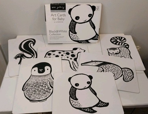 Visual Stimulation Art Card Collection Wee Gallery Black & White for 0-12 Mos.