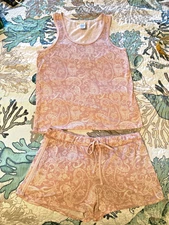 PJ SHORT SET PINK, LUCKY BRAND SIZE SMALL