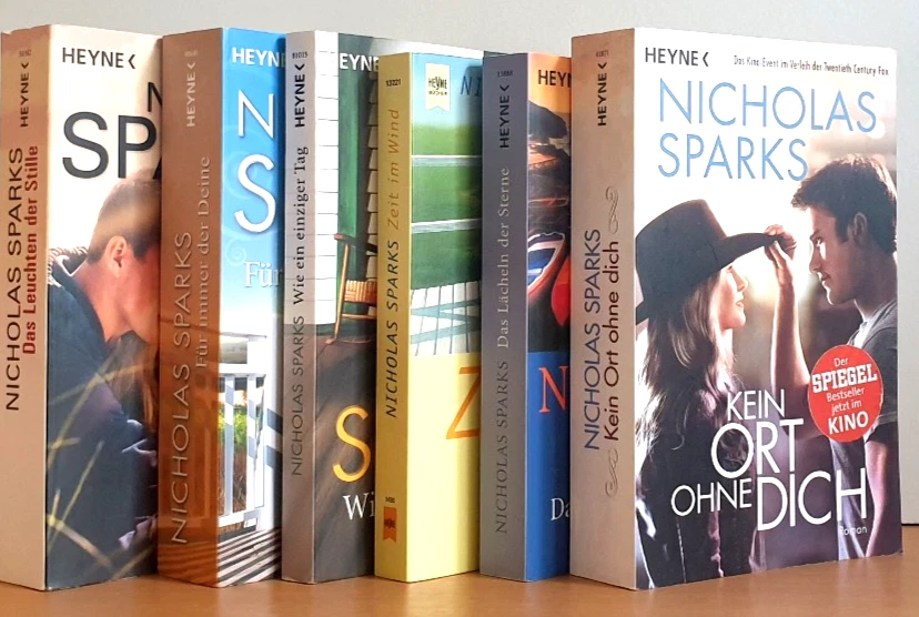 BUCHPAKET+LIEBE+ Romantik+ 6 BÜCHER + 6 x NICHOLAS SPARKS +TB+BUNDLE - Bild 1 von 4