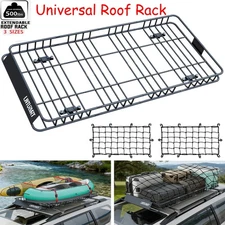 84" Roof Rack Cargo Top Luggage Carrier Basket Universal For SUV Truck with net