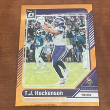 TJ Hockenson 2024 Optic Orange Scope /79 SP Vikings