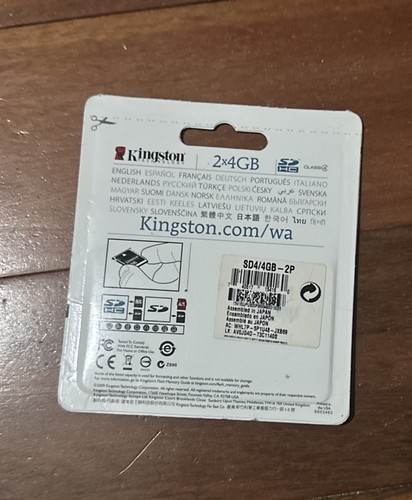 2x4GB Kingston Technology SD SDHC Memory Card - Zdjęcie 2 z 2