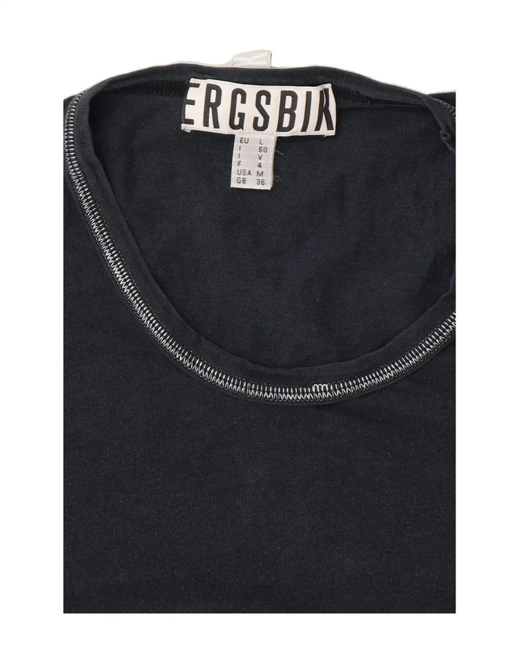 BIKKEMBERGS Mens T-Shirt Top UK 36 Small Navy Blue Cotton DC17 - Image 3 of 3