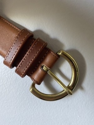 Coach 1990s 8500, British Tan Genuine Leather Belt with Solid