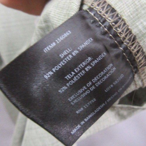 Gerry Mens Button Up Shirt 2XL Green Stretch Short Sleeve Pocket Outdoor - Picture 4 of 8