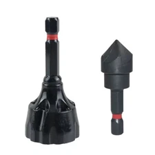 2PC Deburring External Chamfer Countersink Drill Bit Remove Burr Tool Screw Bolt