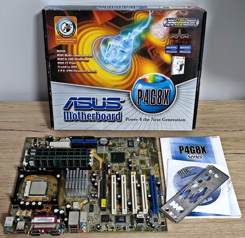 ASUS P4G8X Intel E7205 ICH4 Socket 478 Retro Motherboard with BOX + CPU + RAM - Picture 10 of 18