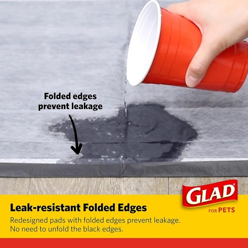 Pets Black Charcoal Puppy Pads 23" x 23" AllinOne Puppy Potty Training Pads That - Picture 4 of 8
