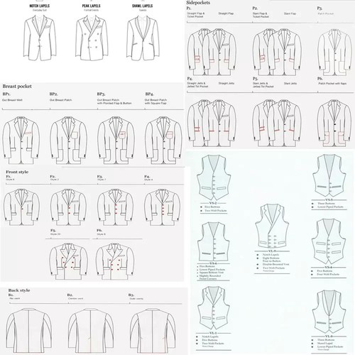 Slim Fit Brown Blazer for Men with Peak Lapel Double Breasted Dinner Jacket - Picture 4 of 12