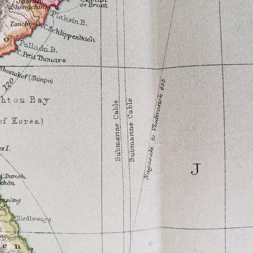Antique 1910 Map Japan Empire George Philip & Sons, Ltd. London Geographical UK - Picture 14 of 16